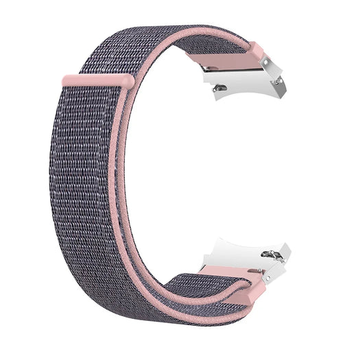 20mm Nylon Sport Loop Watch Band Soft Replacement Wristband for Samsung Galaxy Watch6 40mm 44mm / Watch6 Classic 43mm 47mm / Watch 5 40mm 44mm / 5 Pro 45mm / Watch4 40mm 44mm - Pink / Blue - 1
