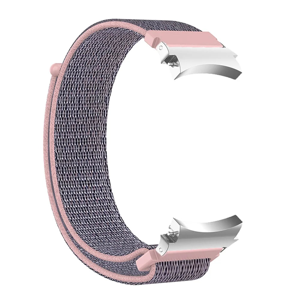 20mm Nylon Sport Loop Watch Band Soft Replacement Wristband for Samsung Galaxy Watch6 40mm 44mm / Watch6 Classic 43mm 47mm / Watch 5 40mm 44mm / 5 Pro 45mm / Watch4 40mm 44mm - Pink / Blue - 3