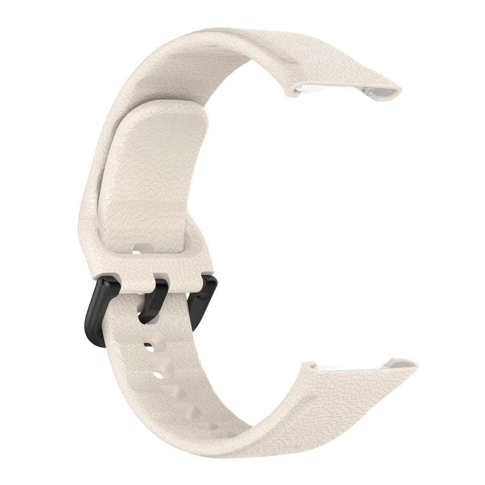 Textured Silicone Watch Strap Replacement for Oppo Watch Free - Gold - 3