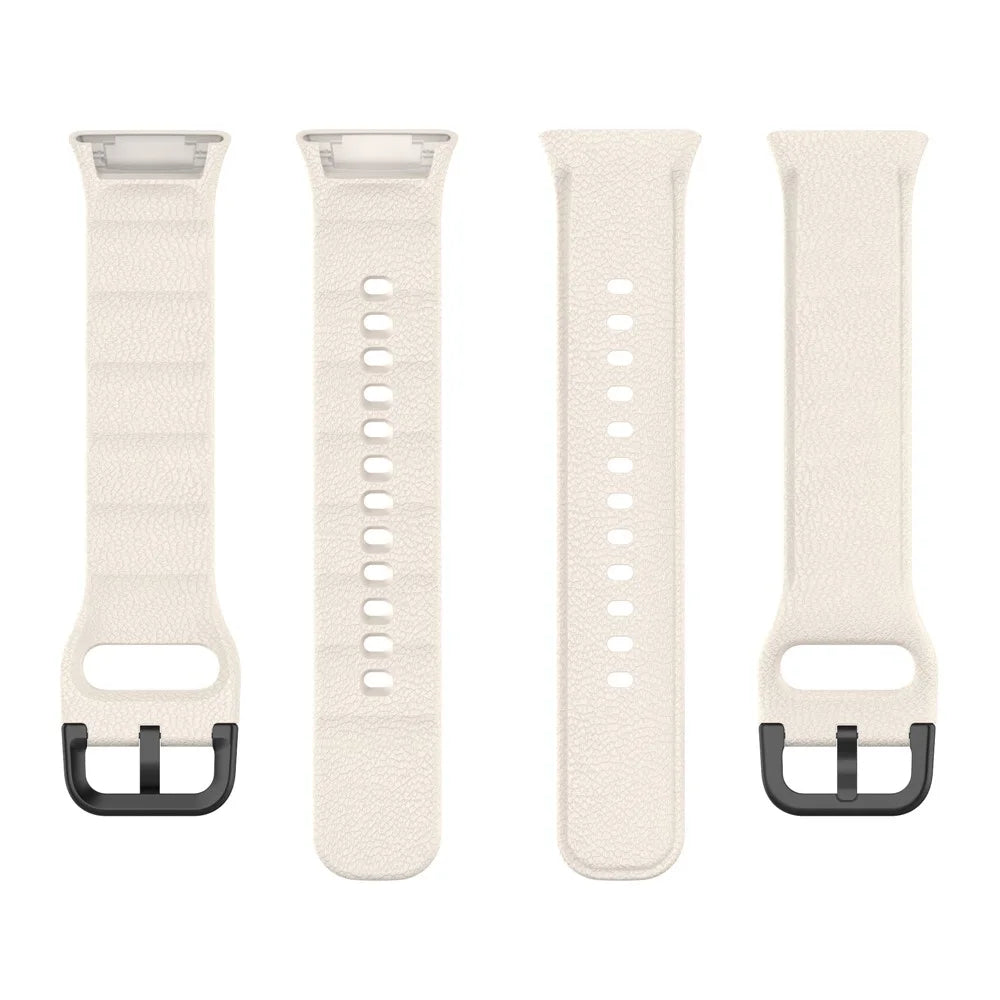Textured Silicone Watch Strap Replacement for Oppo Watch Free - Gold - 5