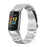 3 Beads Stainless Steel Smart Watch Strap Metal Wristband Replacement for Fitbit Charge 6 / 5 - Silver - 3