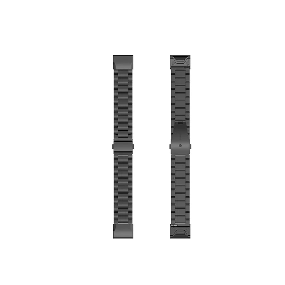 For Garmin Fenix 7S/6S/6S Pro/5S/5S Plus 20mm Stainless Steel Watch Strap Quick Release Replacement Watch Band with Folding Clasp - Black - 5