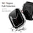 DUX DUCIS Electroplated Hard PC Case for Apple Watch Series 9 / 8 / 7 41mm, Anti-Scratch Smart Watch Protective Case with Screen Protector - Silver - 4