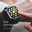 DUX DUCIS Electroplated Hard PC Case for Apple Watch Series 9 / 8 / 7 41mm, Anti-Scratch Smart Watch Protective Case with Screen Protector - Silver - 7