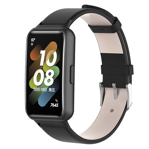 For Huawei Band 7 / Honor Band 7 TPE Quick Release Wrist Band Sports Watch Watchband Replacement with Buckle - Black - 1