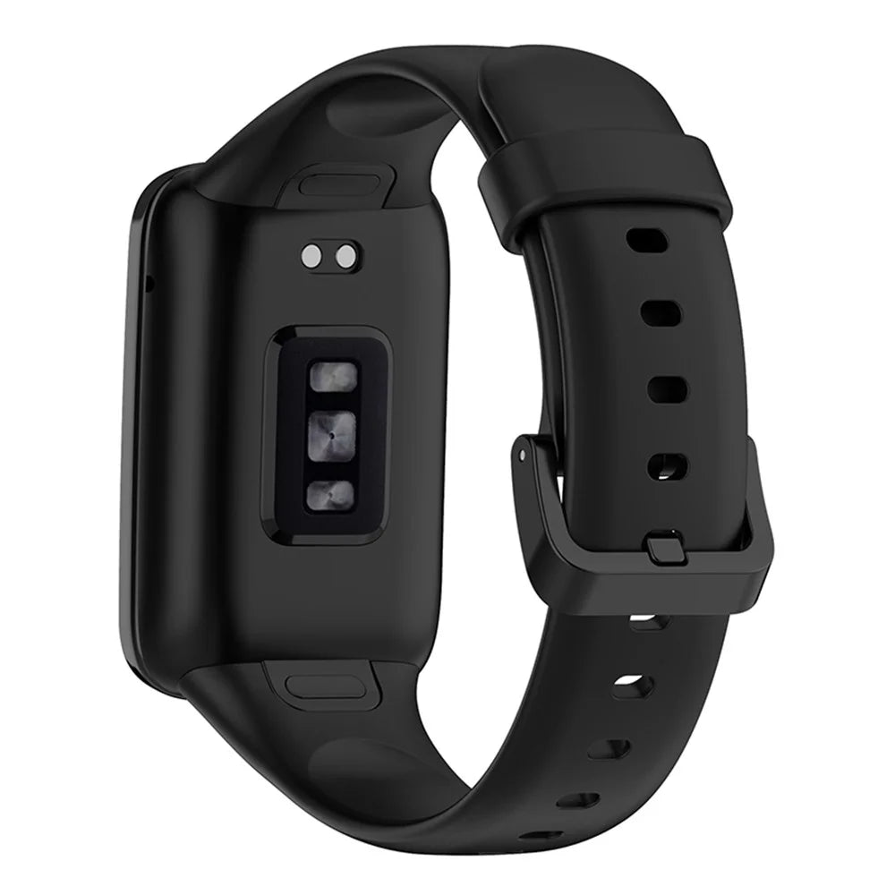 For Xiaomi Mi Band 7 Pro TPE Watch Band Quick Release Wrist Strap for Sports Watch Replacement Accessories - Black - 2