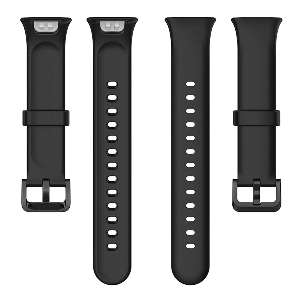 For Xiaomi Mi Band 7 Pro TPE Watch Band Quick Release Wrist Strap for Sports Watch Replacement Accessories - Black - 5