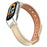 For Xiaomi Smart Band 8 Microfiber Leather Watch Band Soft Strap with Metal Frame Case - Apricot - 4