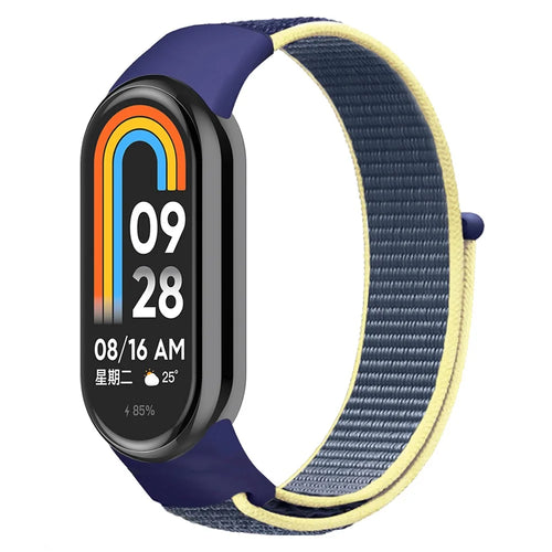 For Xiaomi Smart Band 9 NFC / 9 / 8 NFC / 8 Soft Nylon Watch Band Adjustable Sport Wrist Strap - Ocean Blue - 1
