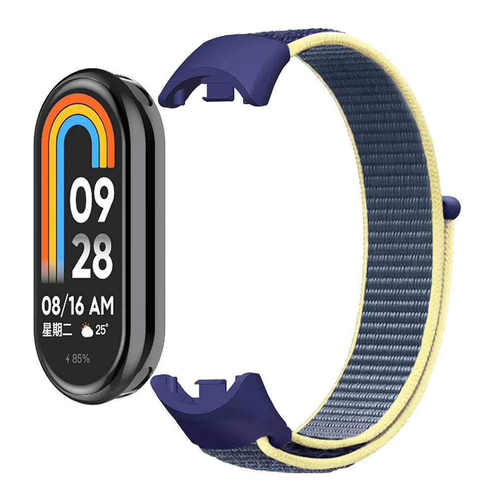 For Xiaomi Smart Band 9 NFC / 9 / 8 NFC / 8 Soft Nylon Watch Band Adjustable Sport Wrist Strap - Ocean Blue - 2