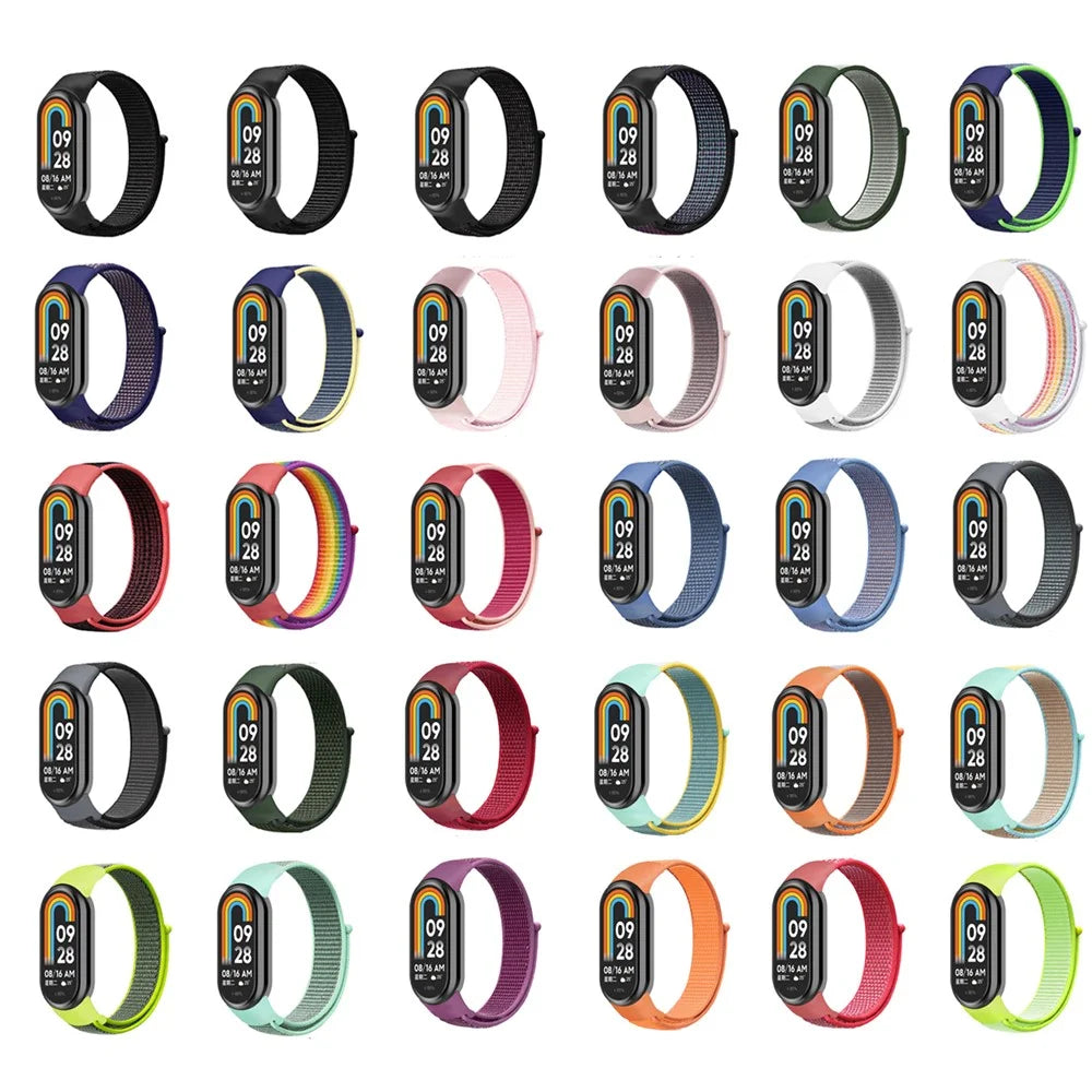 For Xiaomi Smart Band 9 NFC / 9 / 8 NFC / 8 Soft Nylon Watch Band Adjustable Sport Wrist Strap - Ocean Blue - 3