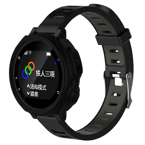 Anti-aging Protective Silicone Case Cover for Garmin Forerunner 235 / 735 - Black - 1