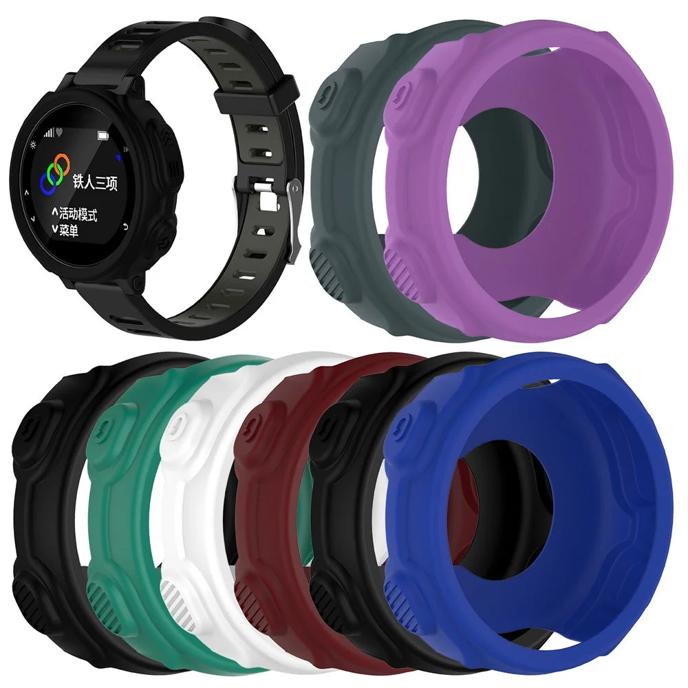 Anti-aging Protective Silicone Case Cover for Garmin Forerunner 235 / 735 - Black - 5