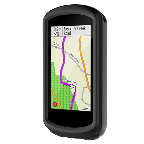 Anti-aging Soft Silicone Case Protector for Garmin Edge 1030/Edge 1030 Plus - Black - 1