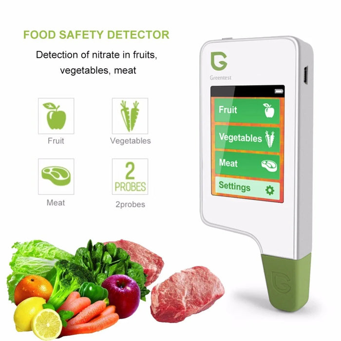 GREENTEST 2 Digital Food Nitrate Tester Fruit Vegetable Meat Nitrate Detection Safety - EU Plug - 3