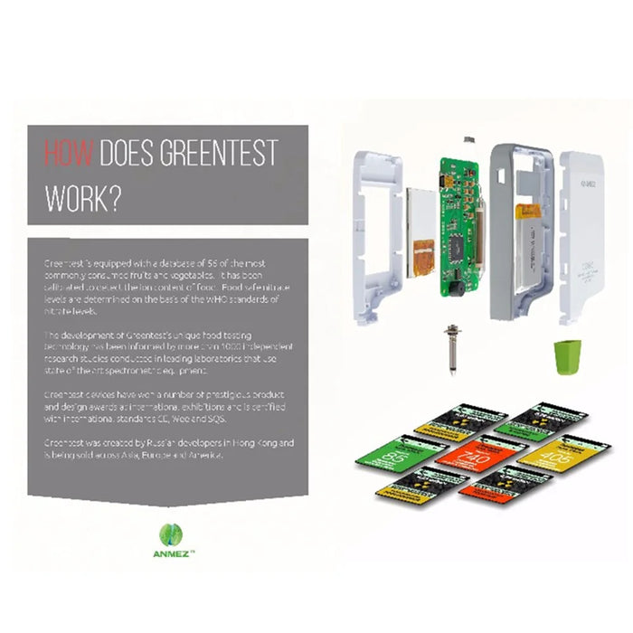 GREENTEST 2 Digital Food Nitrate Tester Fruit Vegetable Meat Nitrate Detection Safety - EU Plug - 6
