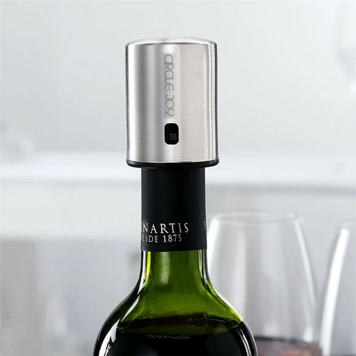 XIAOMI Youpin Circle Joy CJ-JS01 Stainless Steel Vacuum Memory Red Wine Stopper - 1