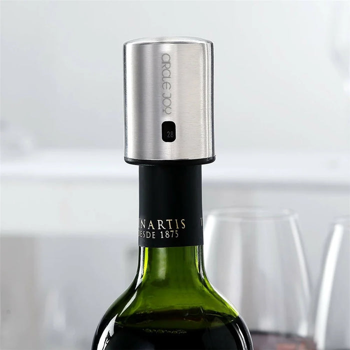 XIAOMI Youpin Circle Joy CJ-JS01 Stainless Steel Vacuum Memory Red Wine Stopper - 1