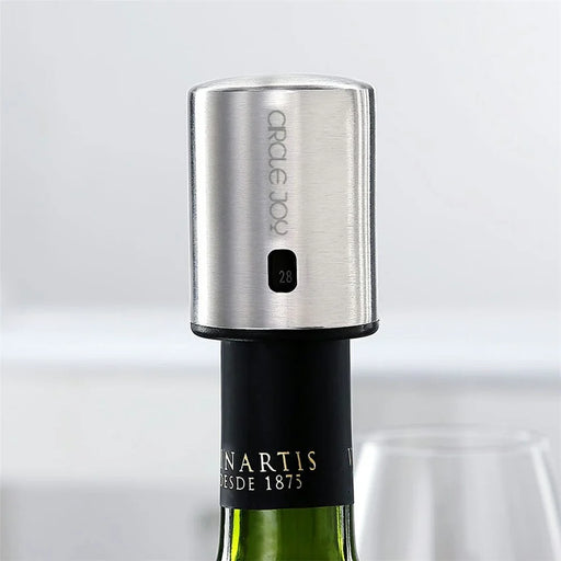 XIAOMI Youpin Circle Joy CJ-JS01 Stainless Steel Vacuum Memory Red Wine Stopper - 2