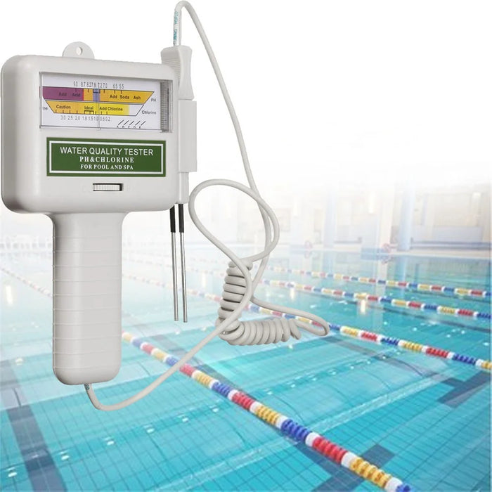 PC101 PH Meter Water Quality PH CL2 Chlorine Tester Level Meter for Swimming Pool - 1