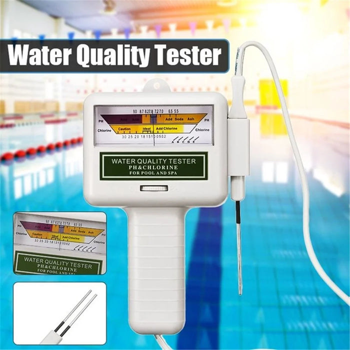 PC101 PH Meter Water Quality PH CL2 Chlorine Tester Level Meter for Swimming Pool - 6