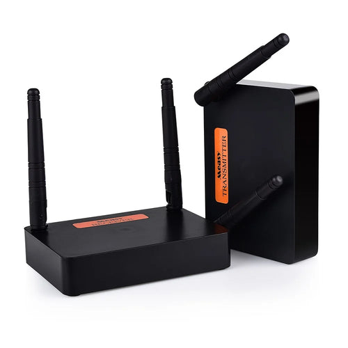 MEASY FHD676 2.4GHz 5.8GHz Dual-antenna HD Wireless Transmitter + Receiver Set - EU Plug - 1