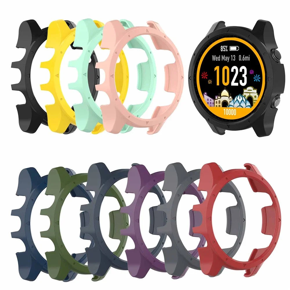PC Watch Case Bracelet Protective Watch Cover for Garmin Forerunner 935/Forerunner 945 - Black - 7