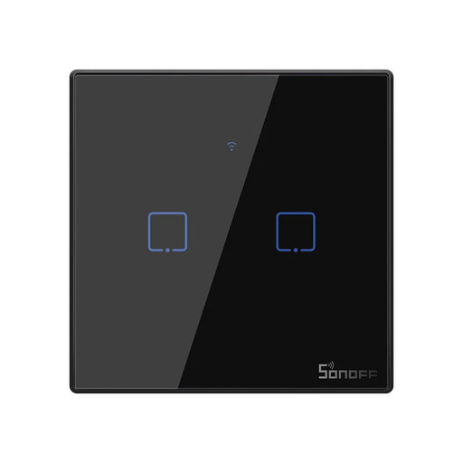 SONOFF T3EU2C-TX 86 WiFi Smart Switch APP RF433 Remote Control for Alexa Google Home EU Plug - 2 Gang - 1