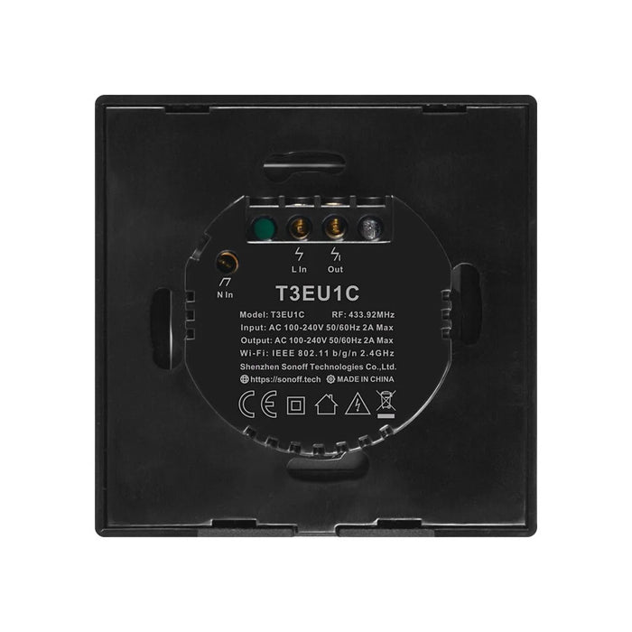 SONOFF T3EU1C-TX 86 WiFi Smart Switch APP RF433 Remote Control for Alexa Google Home EU Plug - 1 Gang - 4
