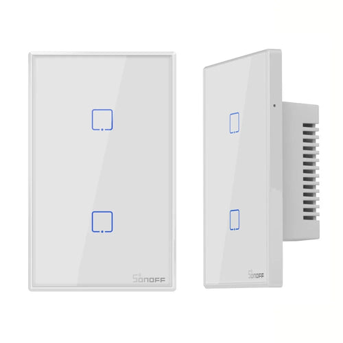 SONOFF T0US2C-TX 120 WiFi Smart Switch APP Remote Control for Alexa Google Home US Plug - 2 Gang - 1