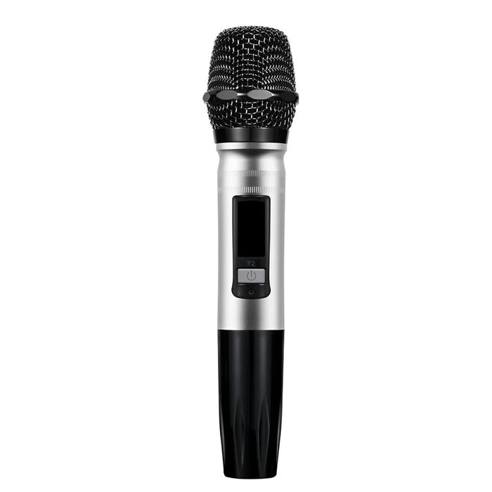 K8 Dual Wireless Microphones Mini Family Home Karaoke System Singing Machine Box - Black/US Plug - 4