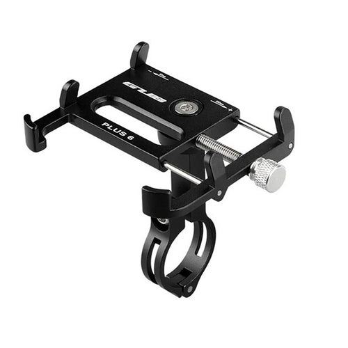GUB PLUS 6 Cell Phone Holder Aluminum Alloy Bicycle Mount Handlebar Holder Mount, Clamp Size: 55-100mm – Black - 1