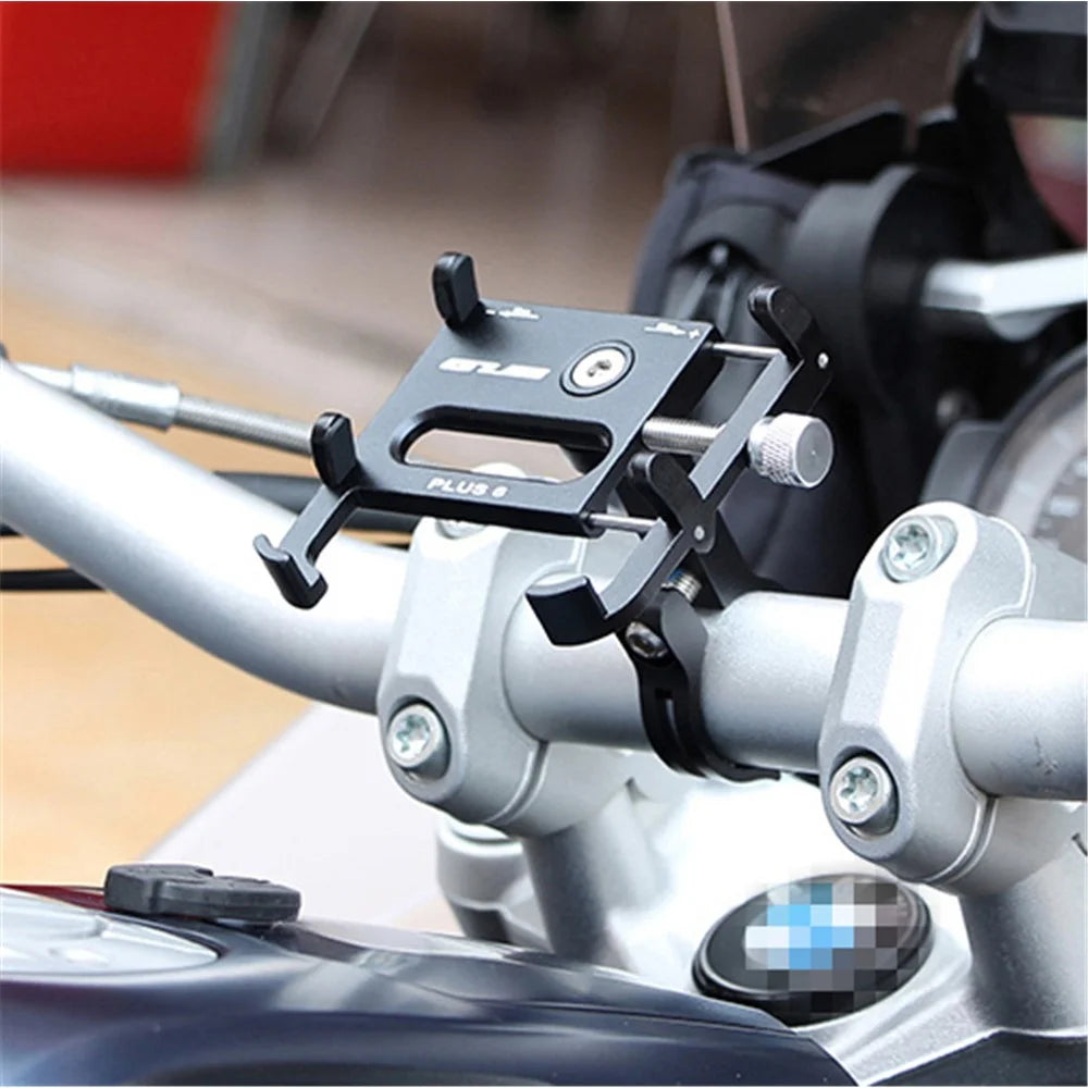 GUB PLUS 6 Cell Phone Holder Aluminum Alloy Bicycle Mount Handlebar Holder Mount, Clamp Size: 55-100mm – Black - 3