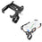 GUB P10 Aluminum Alloy Bicycle Handlebar Bracket Holder Mobile Phone GPS Stand Silicone Motorcycle Cycling Mount - Black - 1