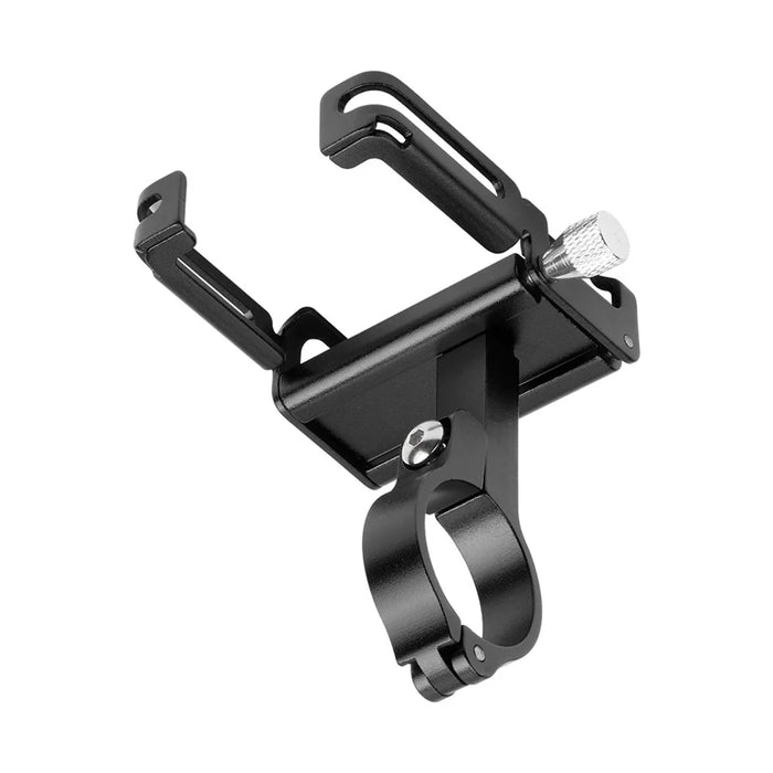 GUB P10 Aluminum Alloy Bicycle Handlebar Bracket Holder Mobile Phone GPS Stand Silicone Motorcycle Cycling Mount - Black - 3