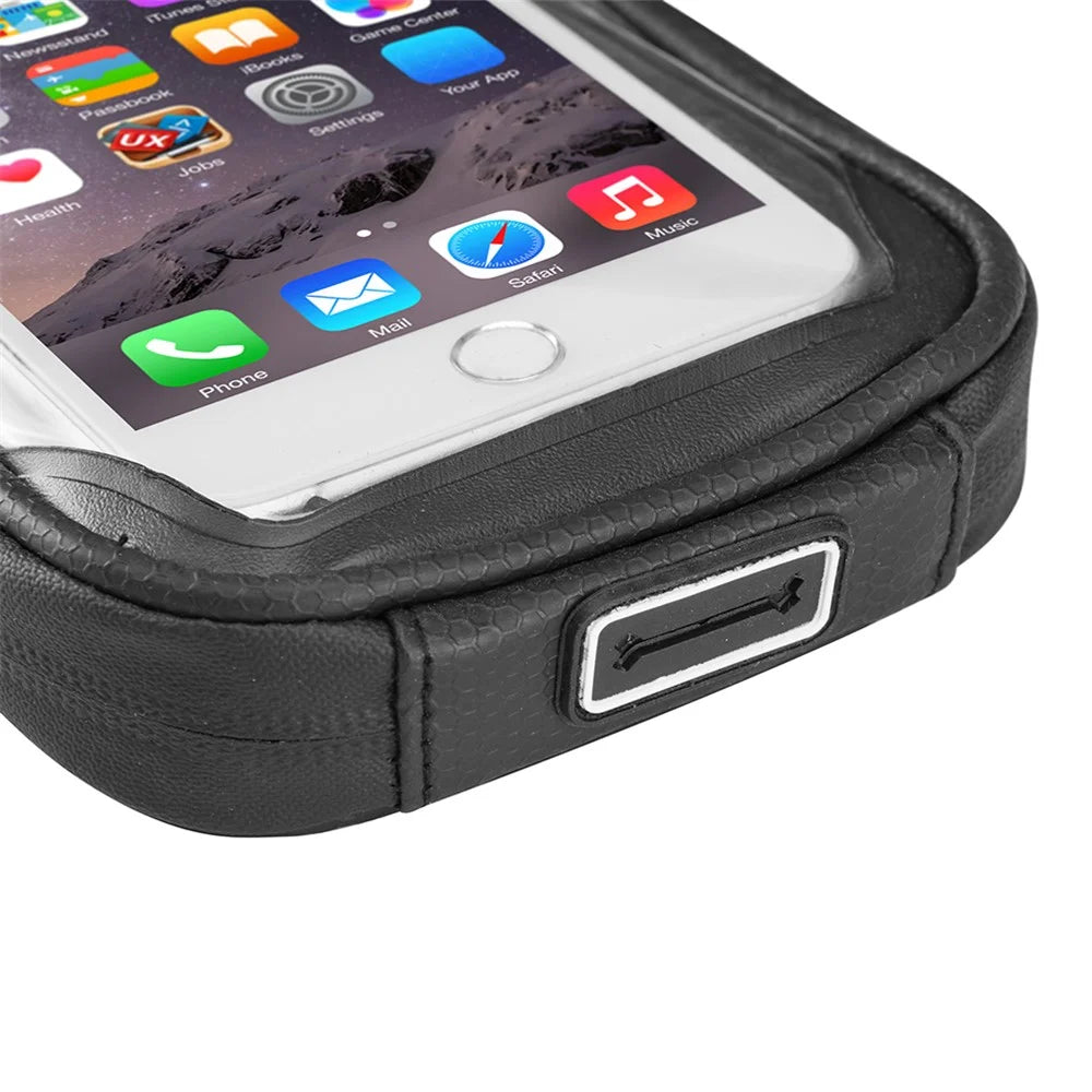 SZ-009 Cycling Upper Tube Package Bicycle Front Beam Bag with Two Side Pouch Touch Screen Phone Bag - 3