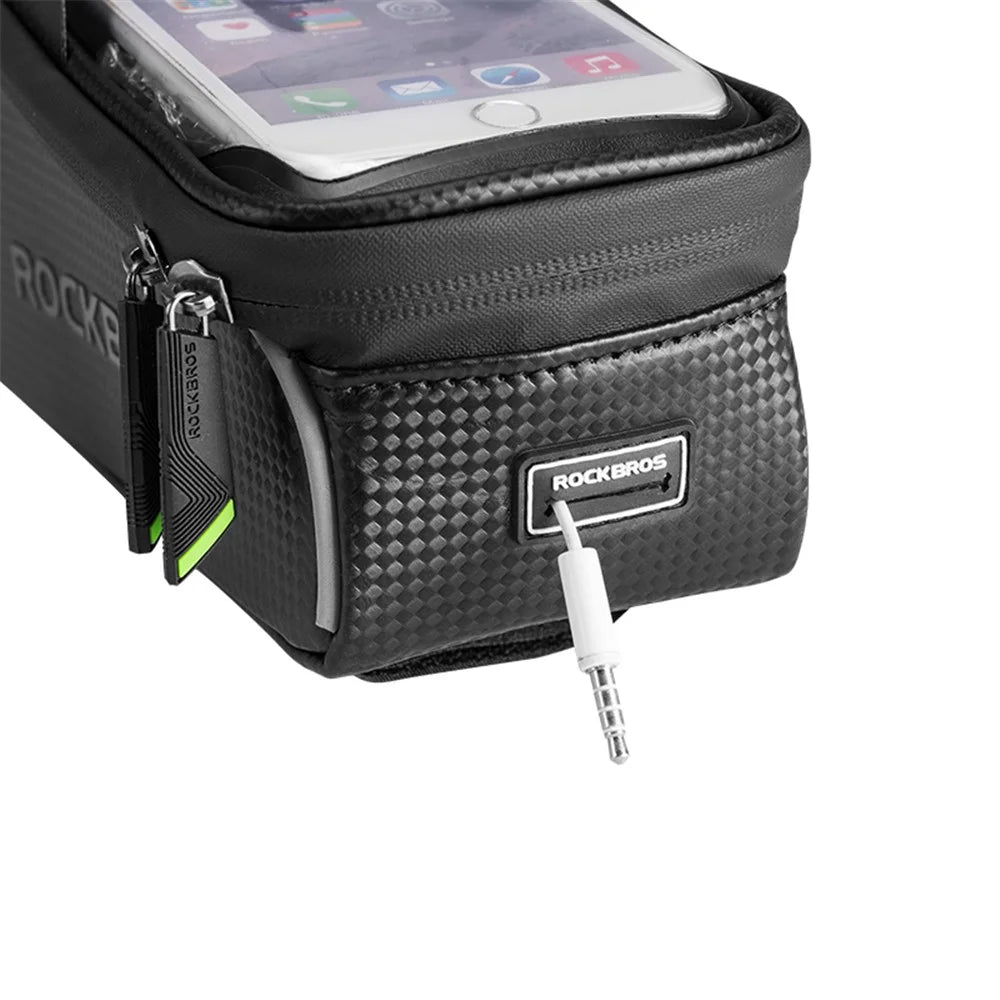 ROCKBROS MTB Road Bike Phone Case Waterproof Touch Screen Cycling Top Frame Bag for 6.0 inch Smartphone - 5