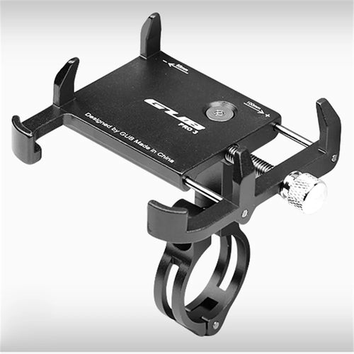 GUB PRO3 Bike Phone Holder Motorcycle Handlebar Mount Support for 3.5-6.2 Phone GPS Power Bank - Black - 1