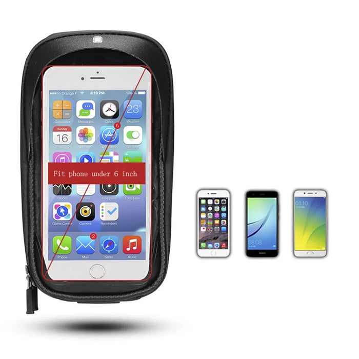 ROCKBROS 6 Inch Rainproof TPU Touch Screen Cell Phone Holder Bicycle Handlebar Bags - 7