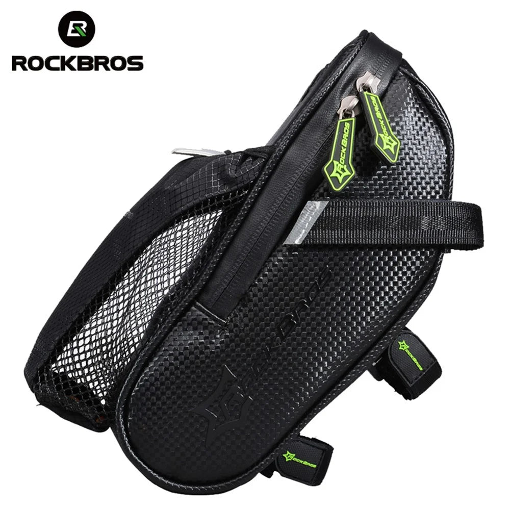 ROCKBROS C7-BK Rainproof Bike Bicycle Rear Bag with Water Bottle Pocket Bicycle Tail Seat Saddle Bag Reflective Pouch - 7