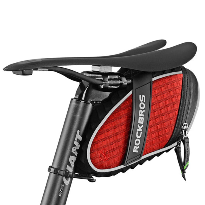 ROCKBROS C16 1L MTB Bike 3D Saddle Bag Waterproof Reflective Shockproof Cycling Bicycle Saddle Bag - Red - 1