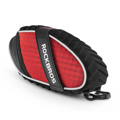 ROCKBROS C16 1L MTB Bike 3D Saddle Bag Waterproof Reflective Shockproof Cycling Bicycle Saddle Bag - Red - 2