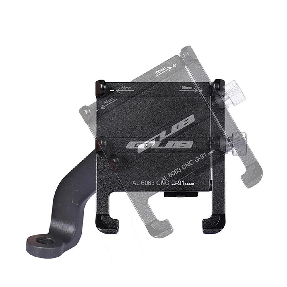 GUB G-91 Road Bike Phone Mount Stable Holder Bicycle Electric Motorcycle Scooter Phone Fixed Bracket - Black - 2
