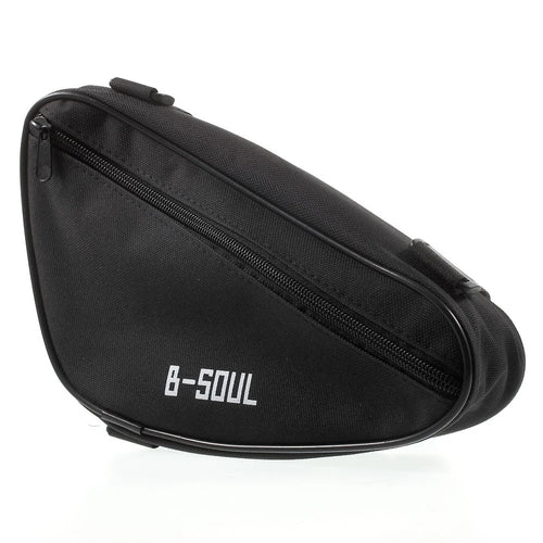 B-SOUL Bicycle Front Frame Triangle Cycling Tube Pouch Bag - Black - 1