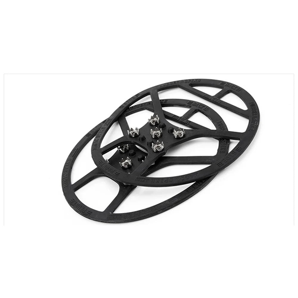 Magic Spike Elastic Rubber Round Five Toothed Crampons Ice Cleats for Outdoor Sports, Walking, Hiking Shoes and Boots - 7