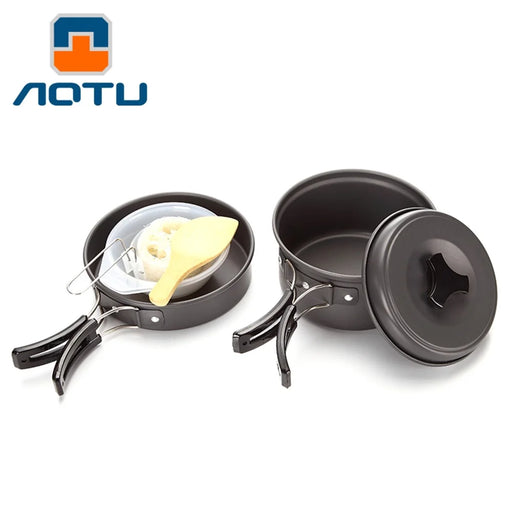 AOTU DS200 Portable Outdoor Camping Picnic Cookware Set for 1-2 People - 1