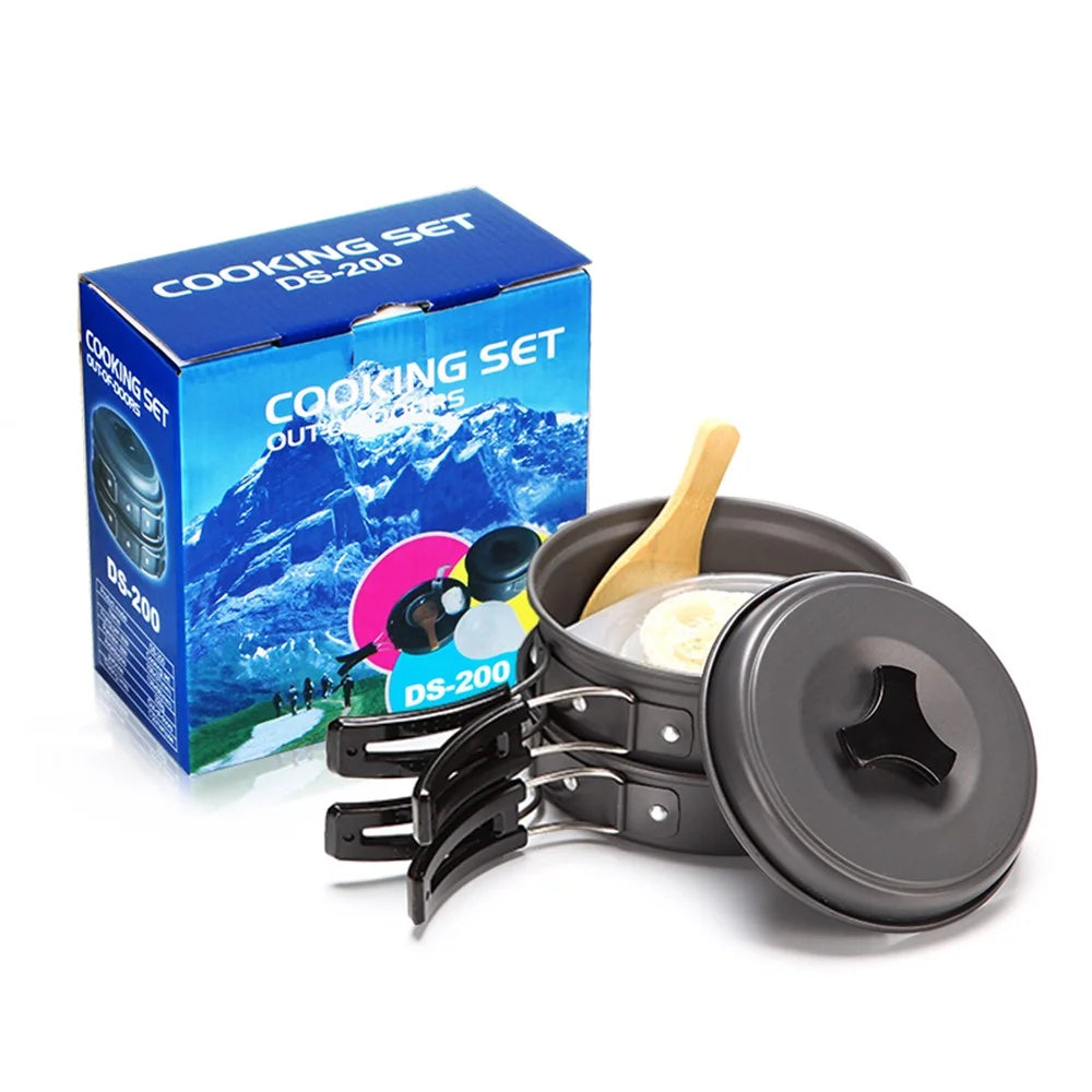 AOTU DS200 Portable Outdoor Camping Picnic Cookware Set for 1-2 People - 5