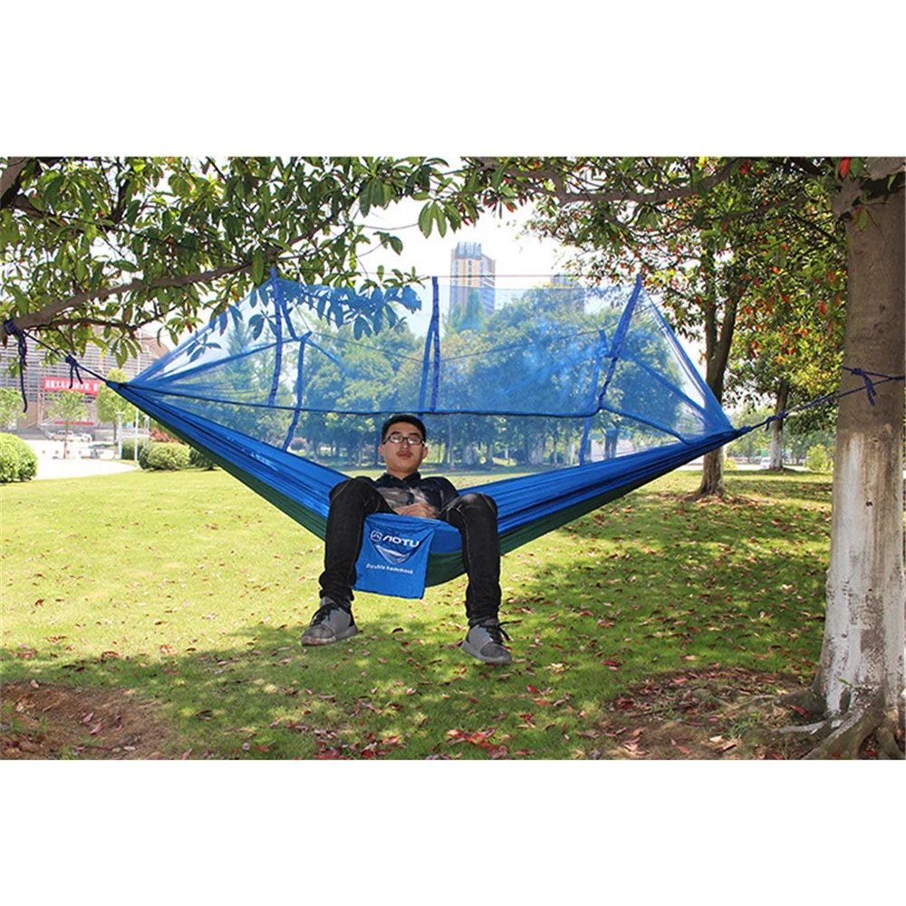 AOTU AT6730 Mosquito Net Outdoor Hammock Travel Bed Lightweight Hammock - 6