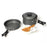 Outdoor Camping Hiking Picnic Cookware with Pot + Pan + Bowl Etc. Cooking Set for 1-2 Persons - 1