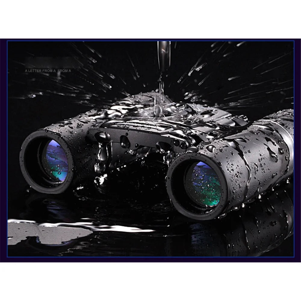 QANLIIY 20X22 Mini HD Binoculars Portable BAK-4 Prism Telescope Spotting Scope - Black - 5